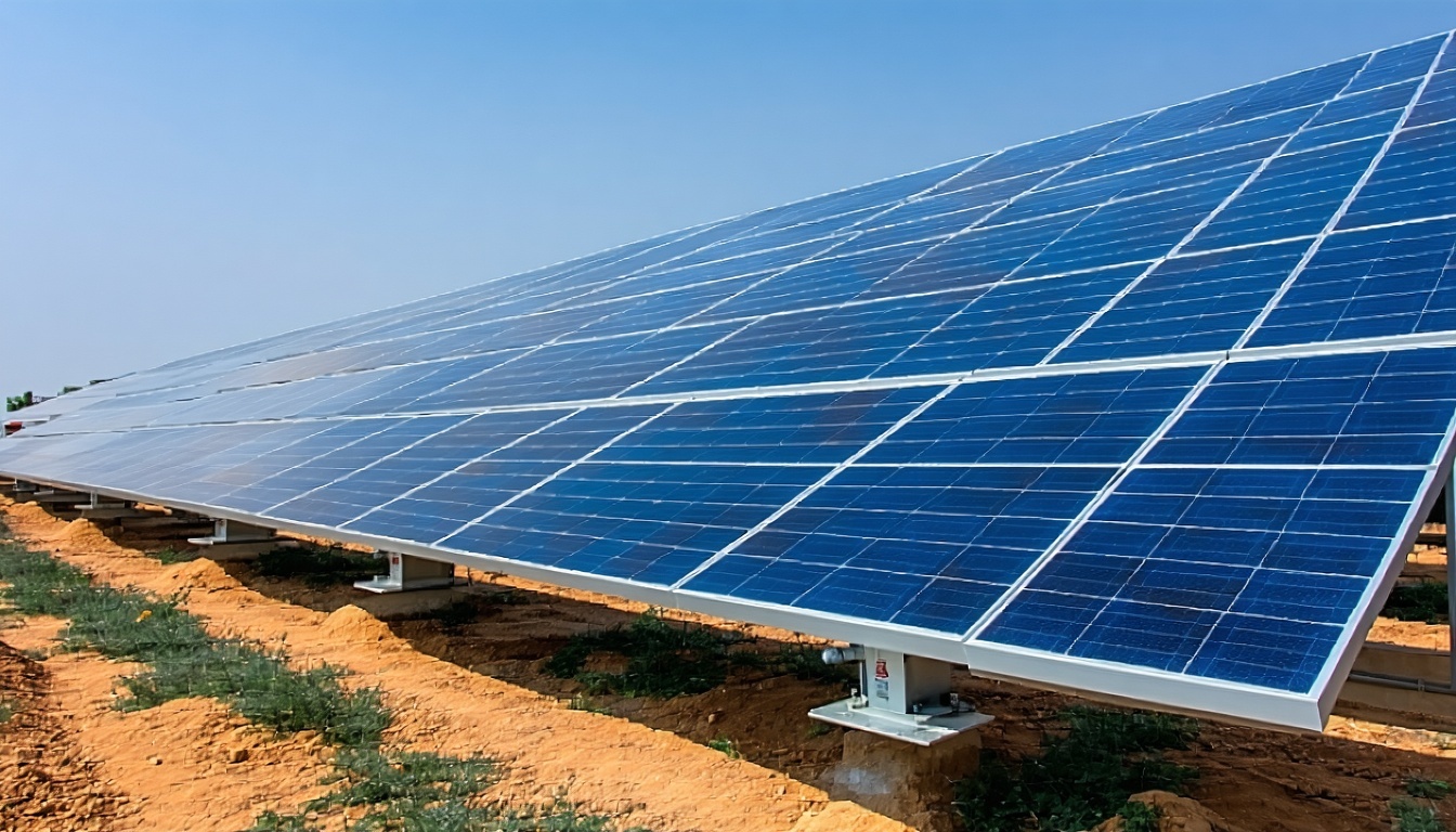 Solar power plant by Hindustan Power harnessing renewable energy